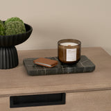 Tratto Rectangular Black Marble Tray from Mercana - Luna Furniture