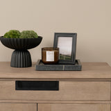 Stratus Black Marble Square Decorative Tray from Mercana - Luna Furniture