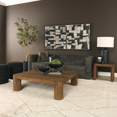 Hewitt Square Smooth Reclaimed Wood Side Table from Mercana - Luna Furniture
