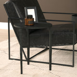 Timothy 16.0L x 16.0W X 20.0H Ebony Black Iron Side Table from Mercana - Luna Furniture