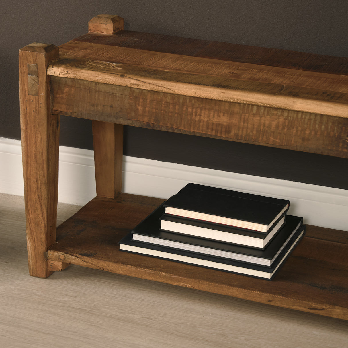 Ashwick Dark Brown Reclaimed Wood Bench from Mercana - Luna Furniture