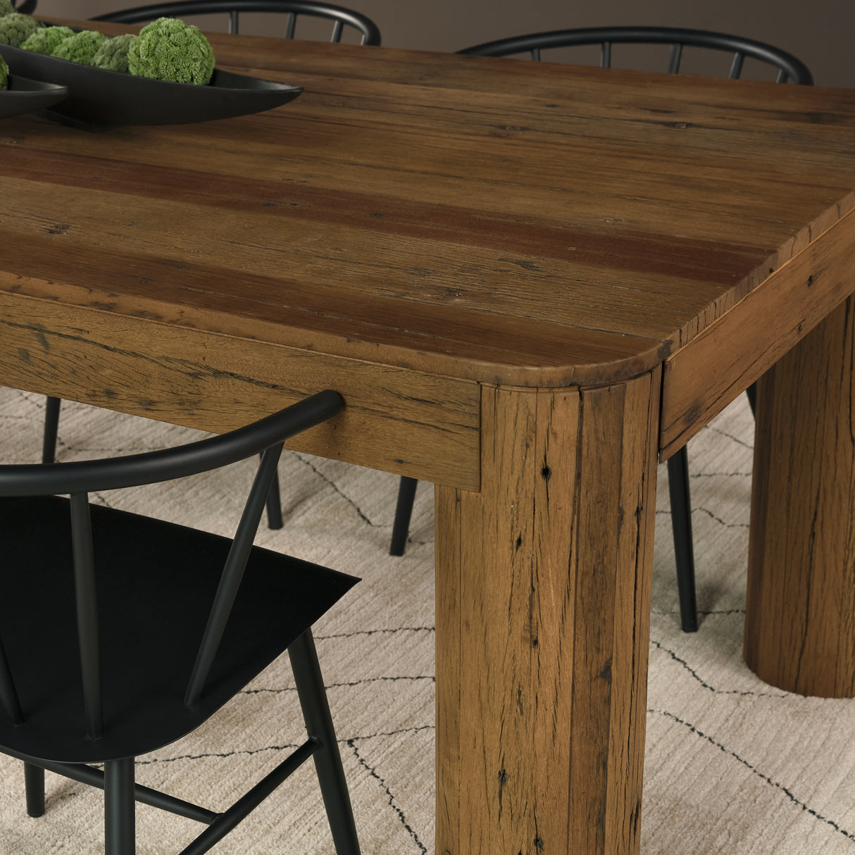 Hewitt 94" Rectangular Smooth Reclaimed Wood Dining Table from Mercana - Luna Furniture