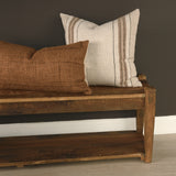 Lowen 14x26 Lumbar Copper Rust Woven Decorative Pillow from Mercana - Luna Furniture