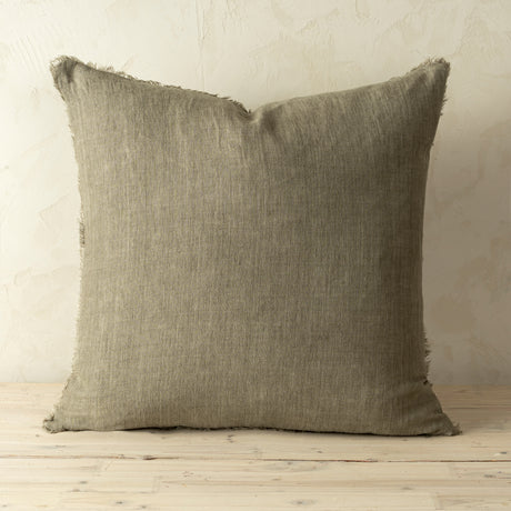 24x24 Lina Linen Pillow Mink Cover, Set of 2 from Mercana - Luna Furniture