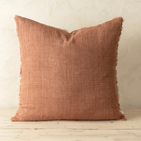 24x24 Lina Linen Pillow Rooibos Cover, Set of 2 from Mercana - Luna Furniture