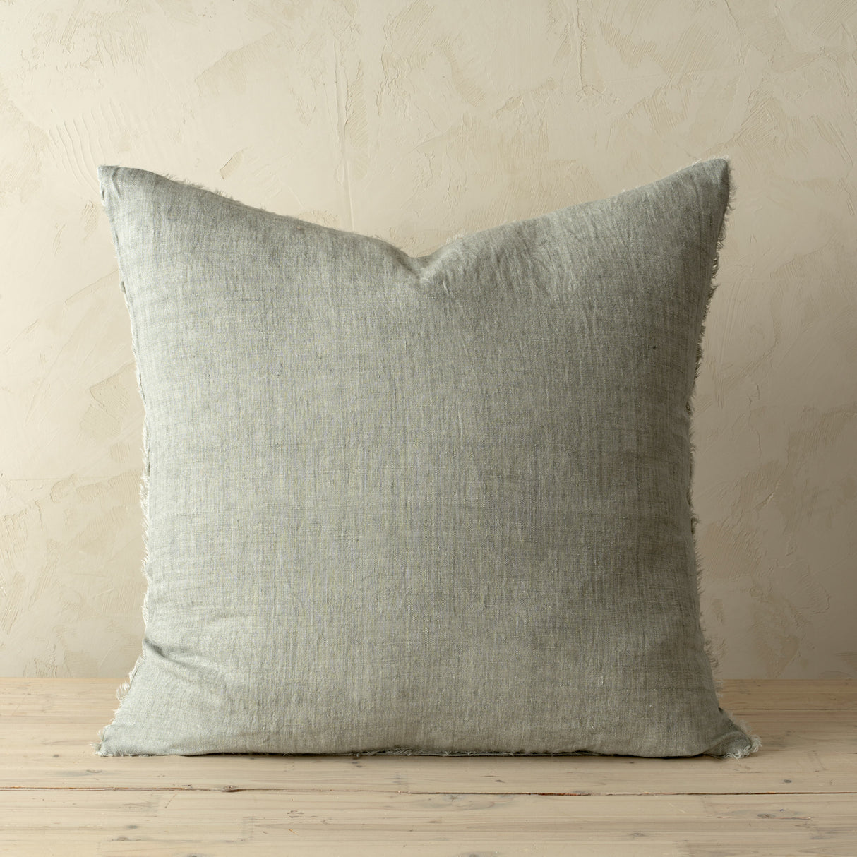 24x24 Lina Linen Pillow Flint Grey Cover, Set of 2 from Mercana - Luna Furniture