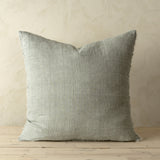 24x24 Lina Linen Pillow Flint Grey Cover, Set of 2 from Mercana - Luna Furniture