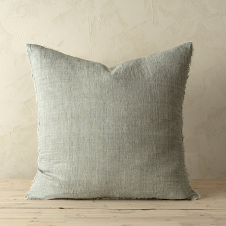 24x24 Lina Linen Pillow Flint Grey Cover, Set of 2 from Mercana - Luna Furniture