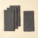 Stonewashed Linen Napkins S/4, Slate Blue, Set of 4 from Mercana - Luna Furniture