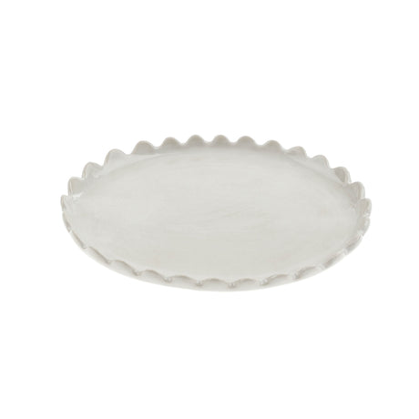 Scalloped Oval Plate S, Set of 6 from Mercana - Luna Furniture