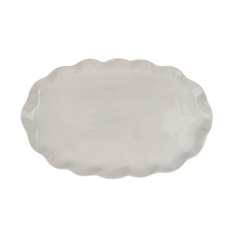 Calypso Scalloped Platter L, Set of 2 from Mercana - Luna Furniture