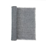 Lina Linen Runner, Steel Grey, Set of 2 from Mercana - Luna Furniture