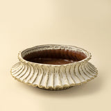 Stria Stoneware Low Vase, Set of 2 from Mercana - Luna Furniture