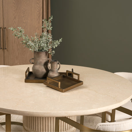 Armani 10.4H Brown-Gray Double Ear Ceramic Vase from Mercana - Luna Furniture