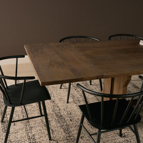 Rooke 84" Solid Wood Extendable Rectangular Dining Table from Mercana - Luna Furniture