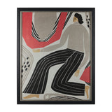 Bold People - Ellis by Mercana Studio Hand Embellished Textured Framed Art Print Matted under Glass from Mercana - Luna Furniture