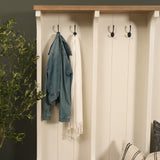 Fairview IV 61L x 17W White And Brown Wood With Storage Hall Tree from Mercana - Luna Furniture