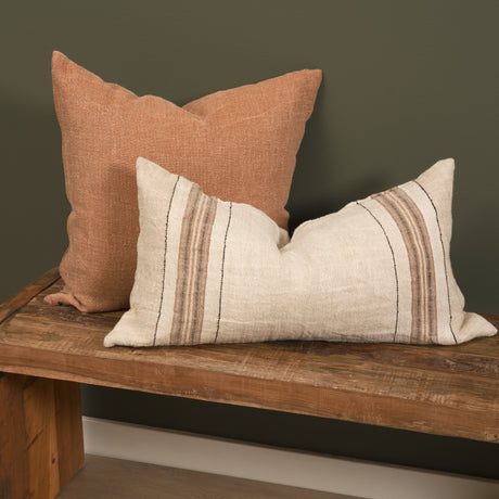Jack Rust Linen Square Decorative Pillow Cover from Mercana - Luna Furniture
