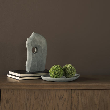 Carico Sculptural Gray Marble Decorative Object from Mercana - Luna Furniture