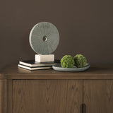 Orin Gray Marble Round Disc Decorative Object from Mercana - Luna Furniture