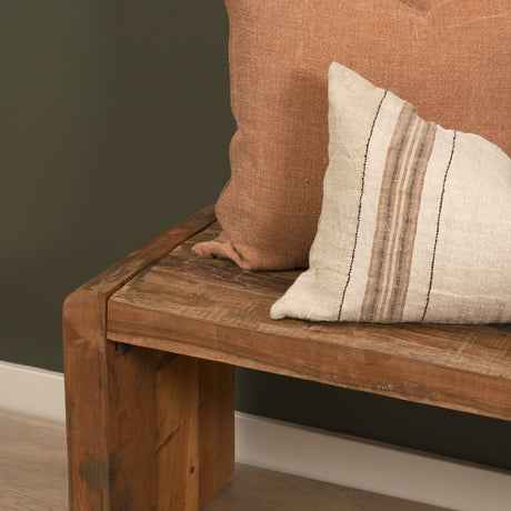Estelle Rustic Brown Reclaimed Wood Bench from Mercana - Luna Furniture