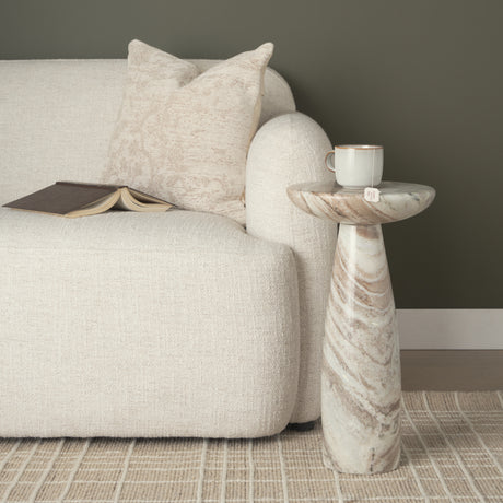 Khloe Cream Square Pillow Cover from Mercana - Luna Furniture