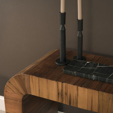 Denton Medium Brown Relcaimed Wood Console Table from Mercana - Luna Furniture