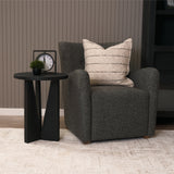 Mattius Black Wood Accent Table from Mercana - Luna Furniture