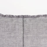 Thais 13x21 Gray Fabric Fringed Pillow Cover w/Down Filler, Set of 2 from Mercana - Luna Furniture