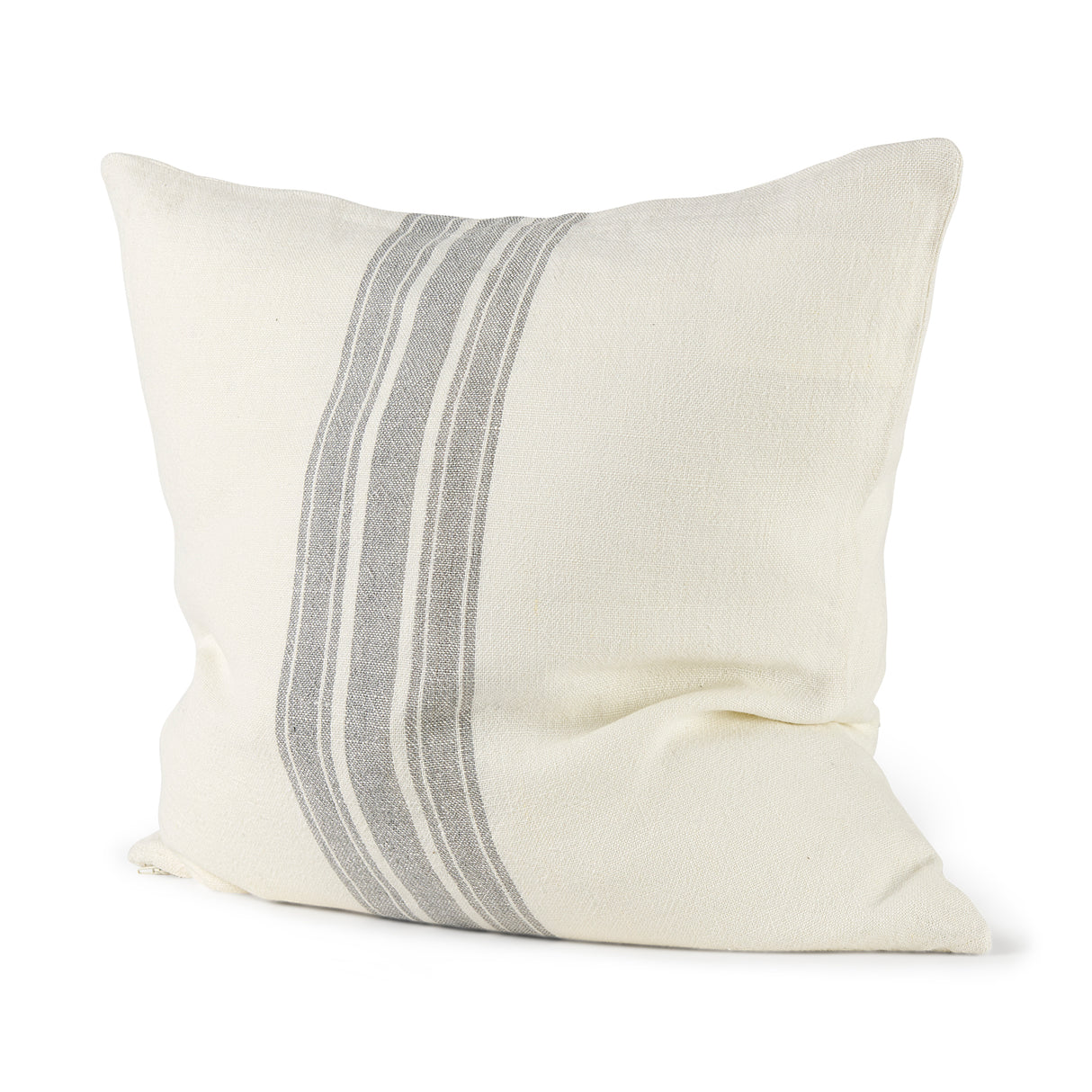 Patrice 22x22 Cream With Gray Stripes Pillow Cover w/Filler, Set of 2 from Mercana - Luna Furniture
