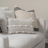 Linda 13x21 Navy And Cream With White Detail Pillow Cover w/Down Filler, Set of 2 from Mercana - Luna Furniture