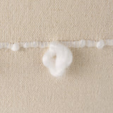 Erica 20x20 Cream With White Detail Pillow Cover w/Down Filler, Set of 2 from Mercana - Luna Furniture