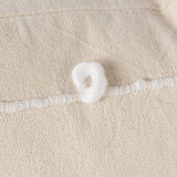 Erica 13x21 Cream With White Detail Pillow Cover w/Down Filler, Set of 2 from Mercana - Luna Furniture