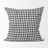Jolie 22x22 Cream w/ Black Print Linen Square Pillow Cover w/Filler, Set of 2 from Mercana - Luna Furniture