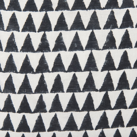 Jolie 22x22 Cream w/ Black Print Linen Square Pillow Cover w/Filler, Set of 2 from Mercana - Luna Furniture