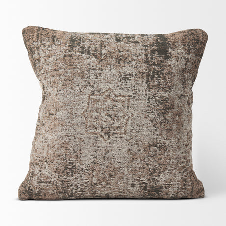 Khloe 20x20 Taupe Square Pillow Cover w/Down Filler, Set of 2 from Mercana - Luna Furniture