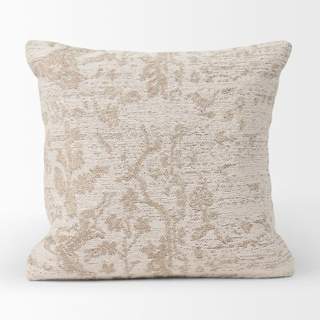 Khloe 20x20 Cream Square Pillow Cover w/Down Filler, Set of 2 from Mercana - Luna Furniture
