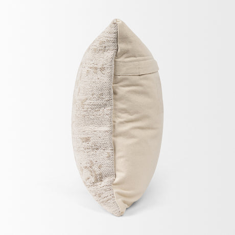 Khloe 20x20 Cream Square Pillow Cover w/Down Filler, Set of 2 from Mercana - Luna Furniture