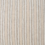 Jaxon 22x22 Beige/Black Striped Cotton-Linen Square Pillow Cover w/Down Filler, Set of 2 from Mercana - Luna Furniture
