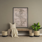 Jaxon 22x22 Beige/Black Striped Cotton-Linen Square Pillow Cover w/Down Filler, Set of 2 from Mercana - Luna Furniture