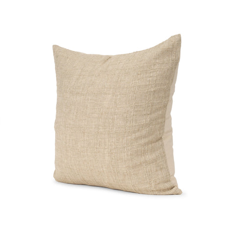Jeren 22x22 Beige Cotton Linen Square Pillow Cover w/Down Filler, Set of 2 from Mercana - Luna Furniture