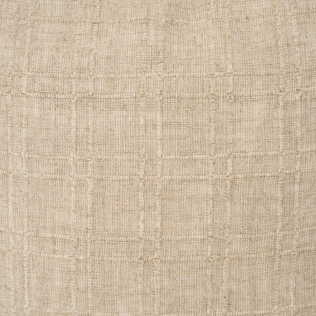 Jeren 22x22 Beige Cotton Linen Square Pillow Cover w/Down Filler, Set of 2 from Mercana - Luna Furniture