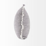 Thais 20x20 Blue and Cream Fringed Pillow Cover w/Non-Allergen Filler, Set of 2 from Mercana - Luna Furniture