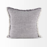 Thais 20x20 Blue and Cream Fringed Pillow Cover w/Non-Allergen Filler, Set of 2 from Mercana - Luna Furniture