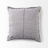Thais 20x20 Blue and Cream Fringed Pillow Cover w/Non-Allergen Filler, Set of 2 from Mercana - Luna Furniture