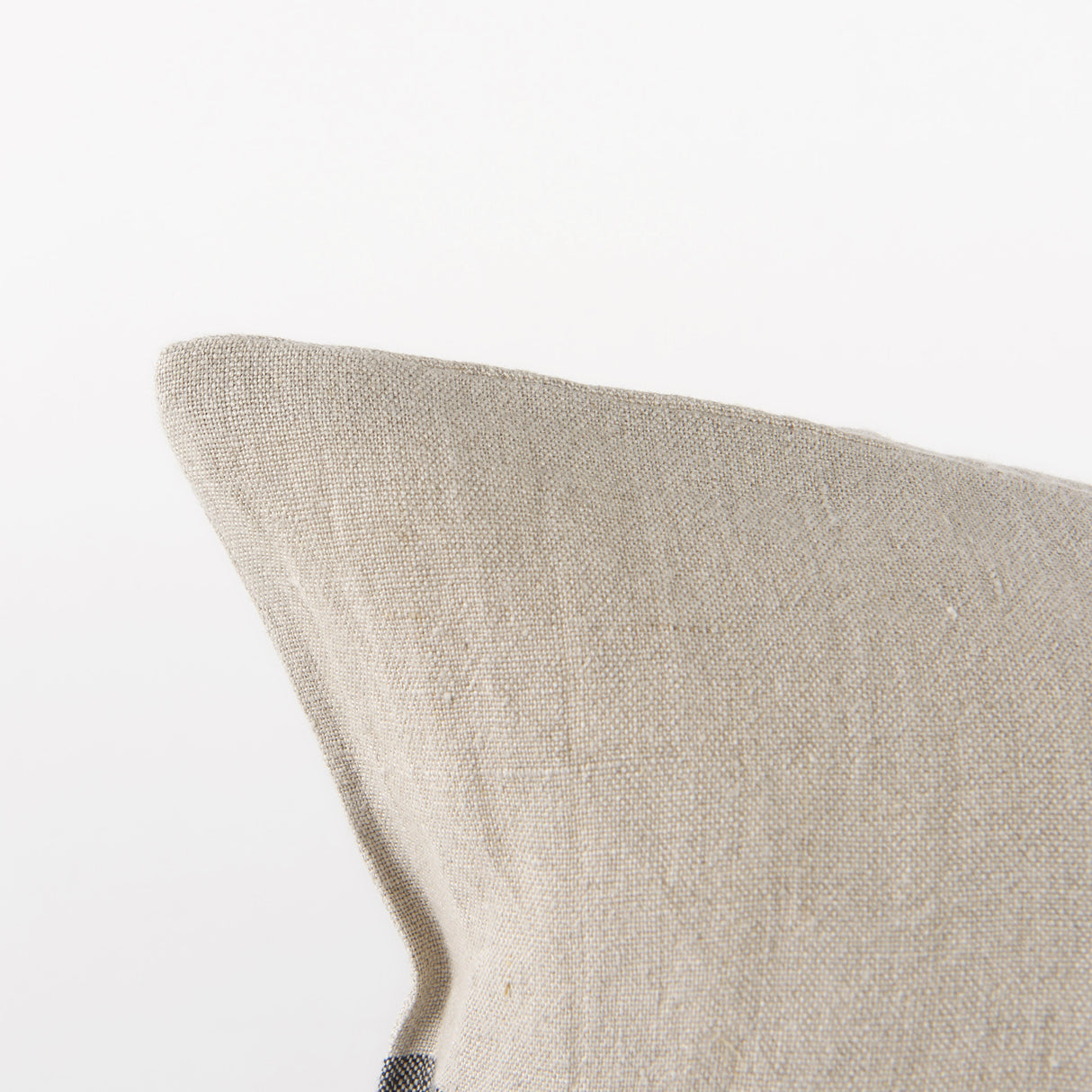 Raquel 13x21 Beige and Black Fabric Plaid Pillow Cover w/Non-Allergen Filler, Set of 2 from Mercana - Luna Furniture
