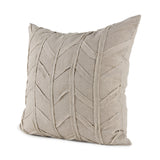Ivivva 20x20 Beige Fabric Textured Pillow Cover w/Non-Allergen Filler, Set of 2 from Mercana - Luna Furniture