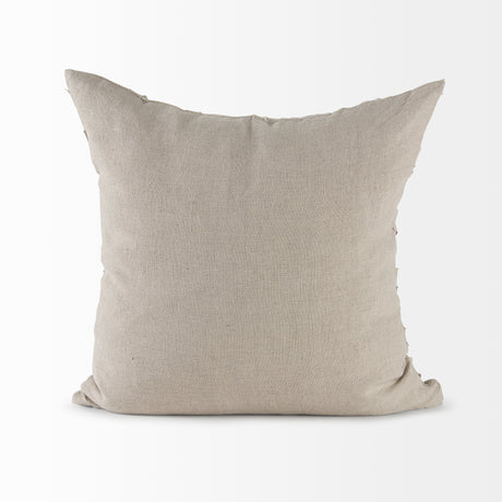 Ivivva 20x20 Beige Fabric Textured Pillow Cover w/Non-Allergen Filler, Set of 2 from Mercana - Luna Furniture