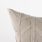 Ivivva 20x20 Beige Fabric Textured Pillow Cover w/Non-Allergen Filler, Set of 2 from Mercana - Luna Furniture