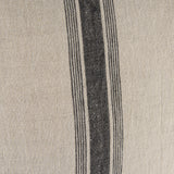 Hattie 20x20 Beige/Black Fabric Striped Pillow Cover w/Non-Allergen Filler, Set of 2 from Mercana - Luna Furniture